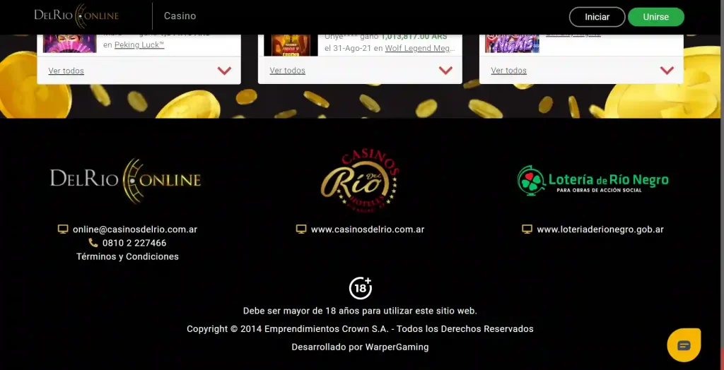 Atención al cliente de Casino Del Río